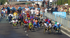 Start of the wheelchair race at the 2003 BUPA Great North Run